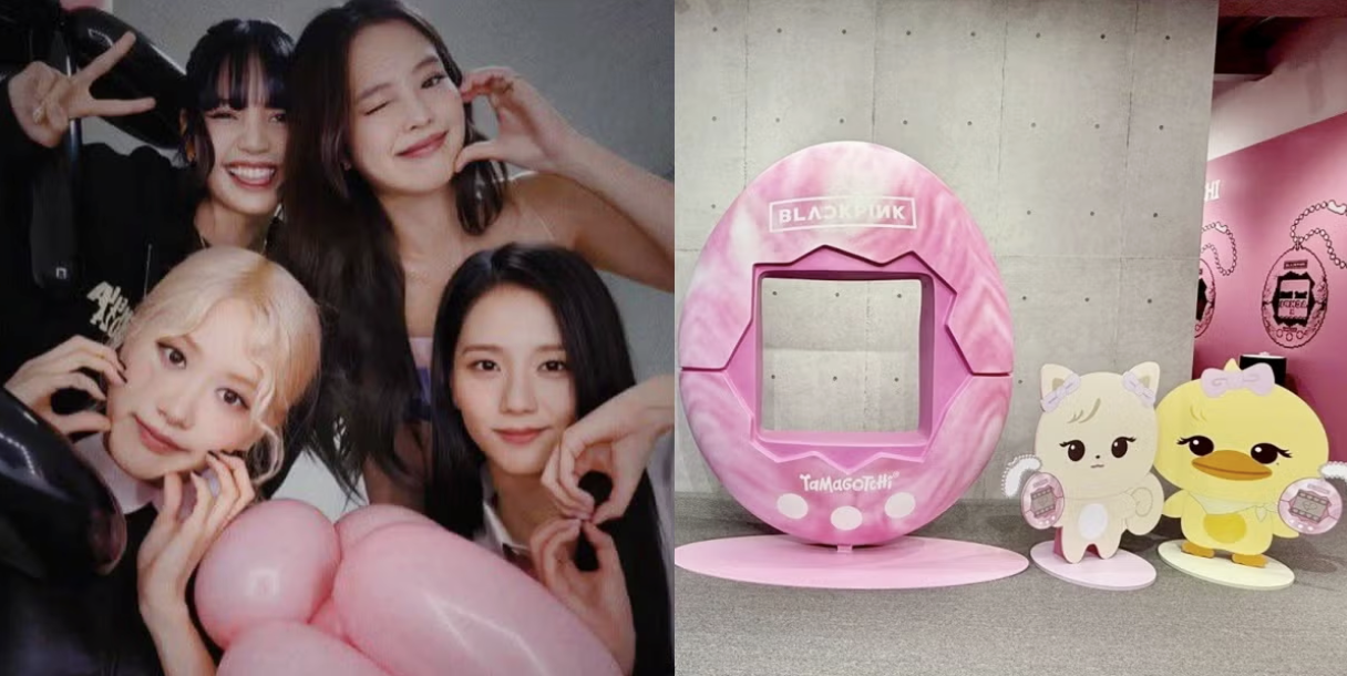 BLACKPINK 與 Tamagotchi 主題活動合成圖